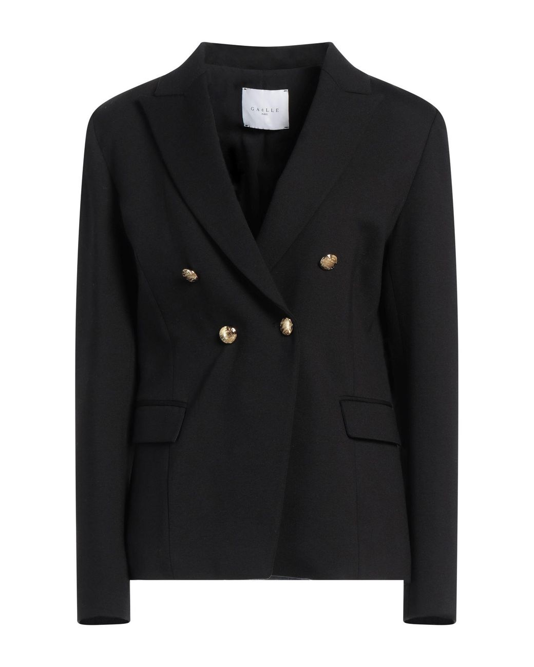 Gaelle Paris Black Blazer Viscose, Polyamide, Elastane