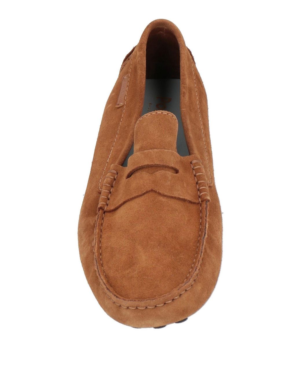 Pollini Brown Loafers Soft Leather for men