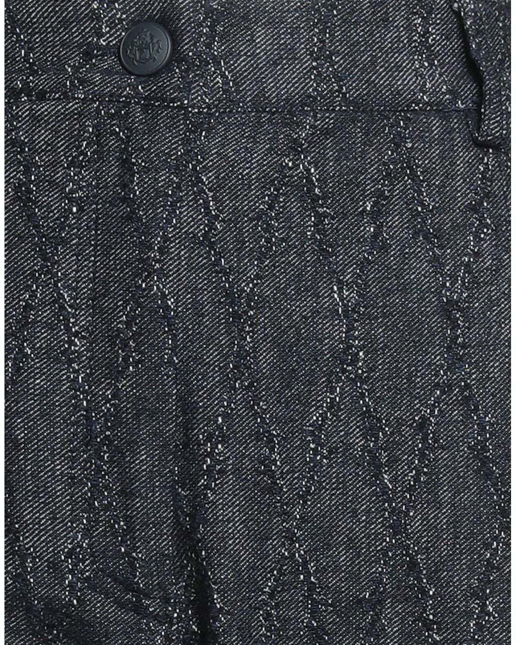 Shirtaporter Blue Pants Cotton, Wool, Polyamide, Polyester
