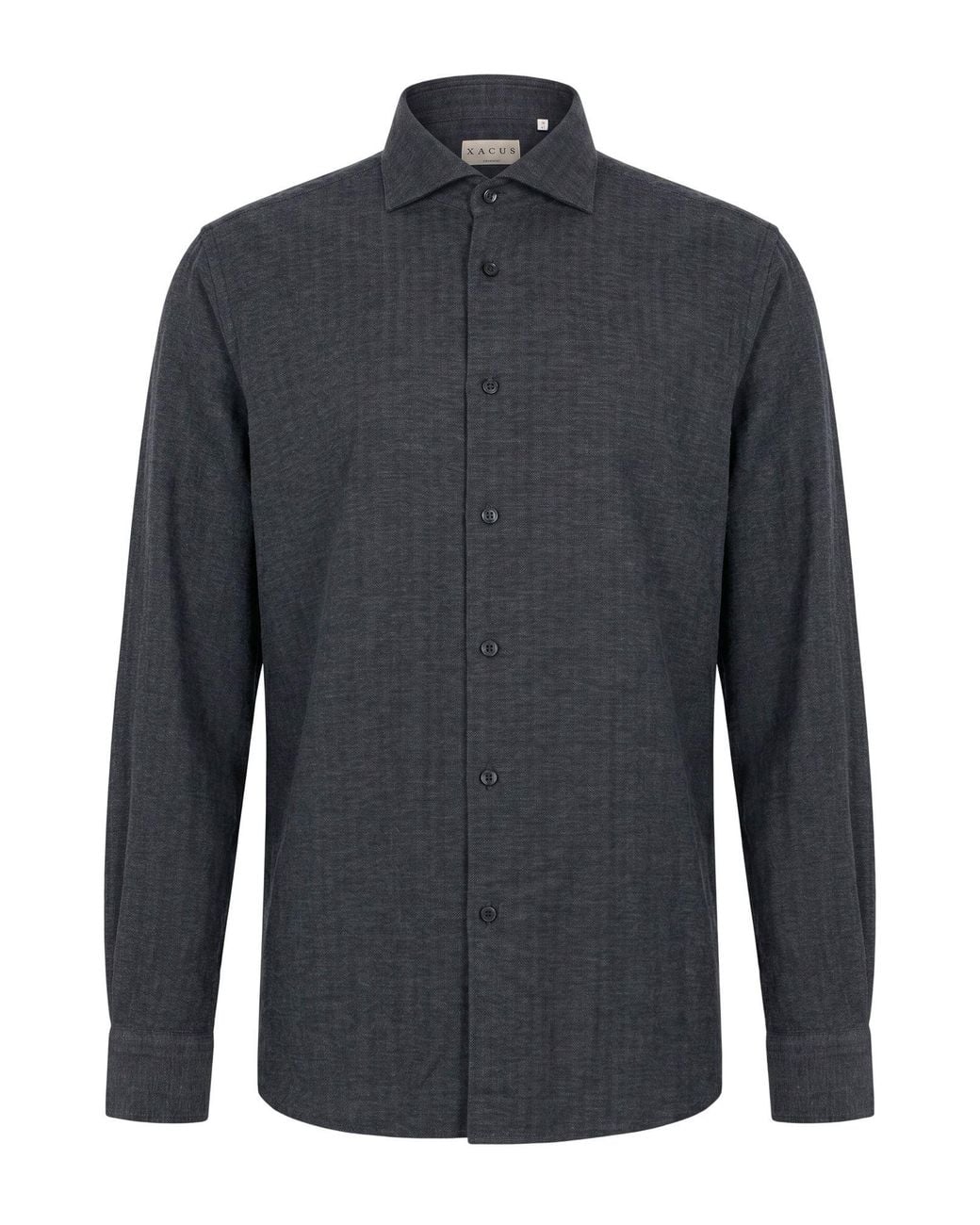 Xacus Blue Shirt Lyocell, Cotton, Wool for men