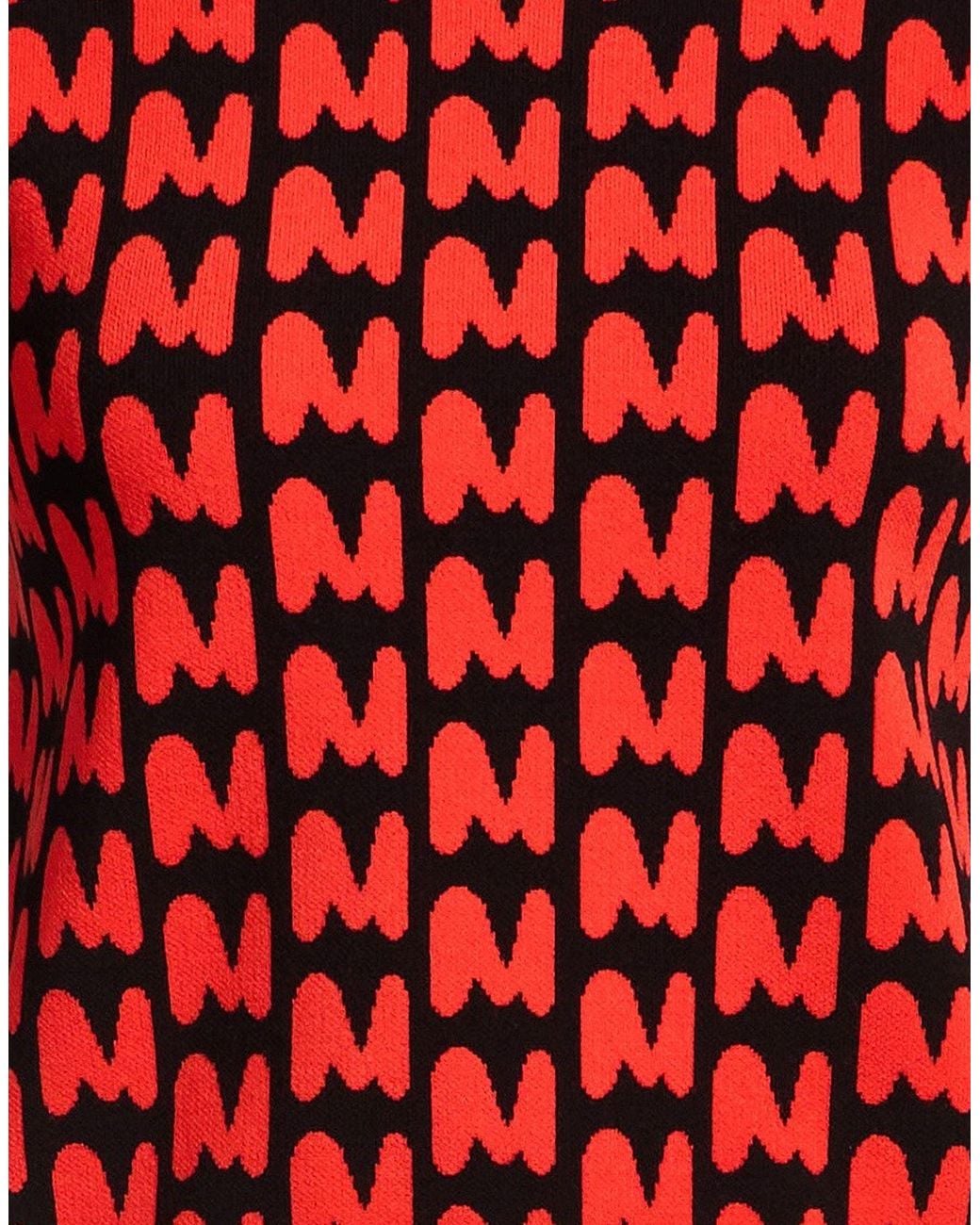 MSGM Red Sweater Viscose, Polyester