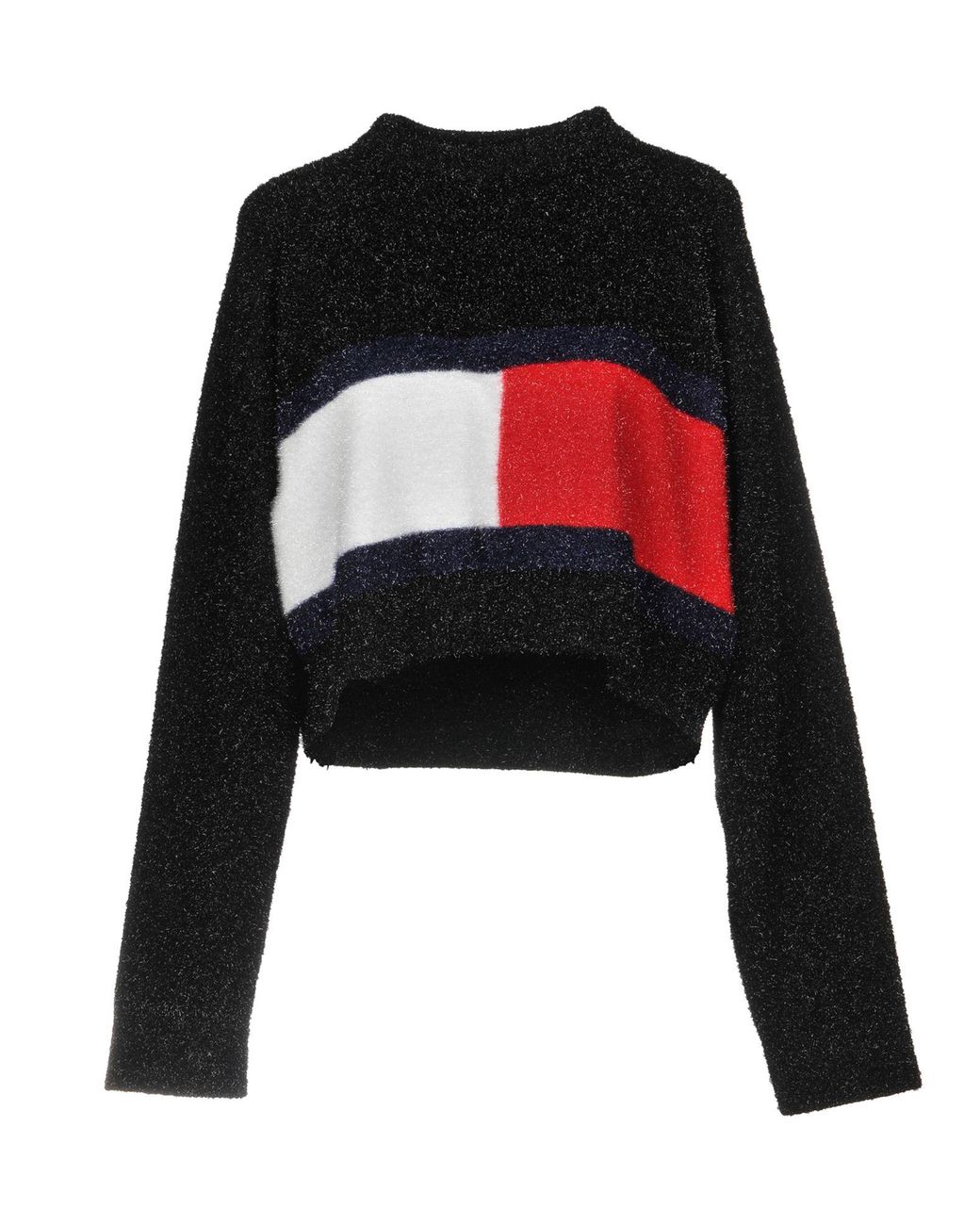 Tommy Hilfiger Synthetic Jumper in Black - Lyst