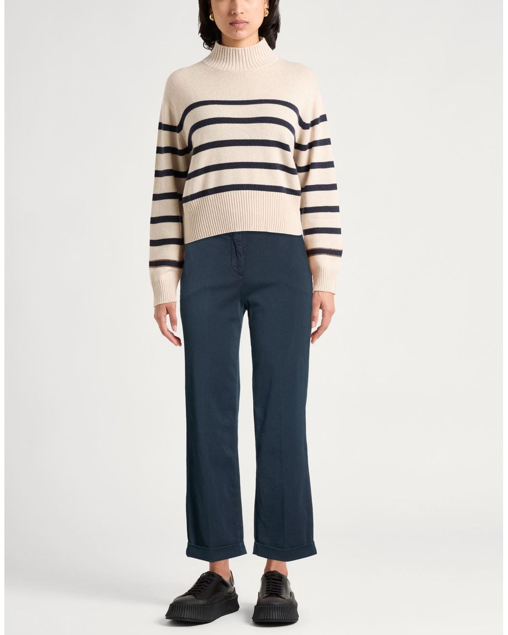 Peuterey Blue Pants Cotton, Elastomultiester, Elastane