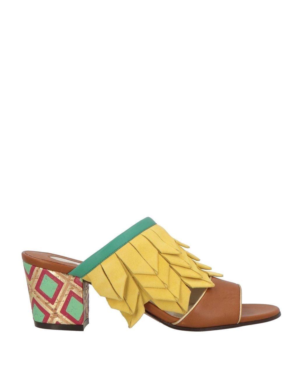 Ferragamo Yellow Sandals Leather