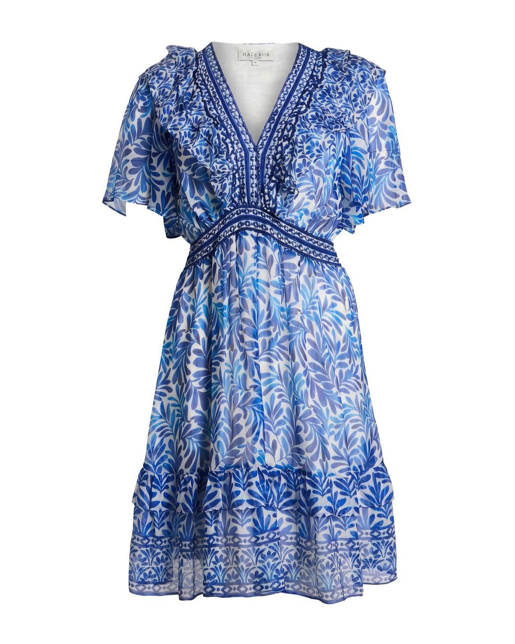 Hale Bob Blue Mini Dress