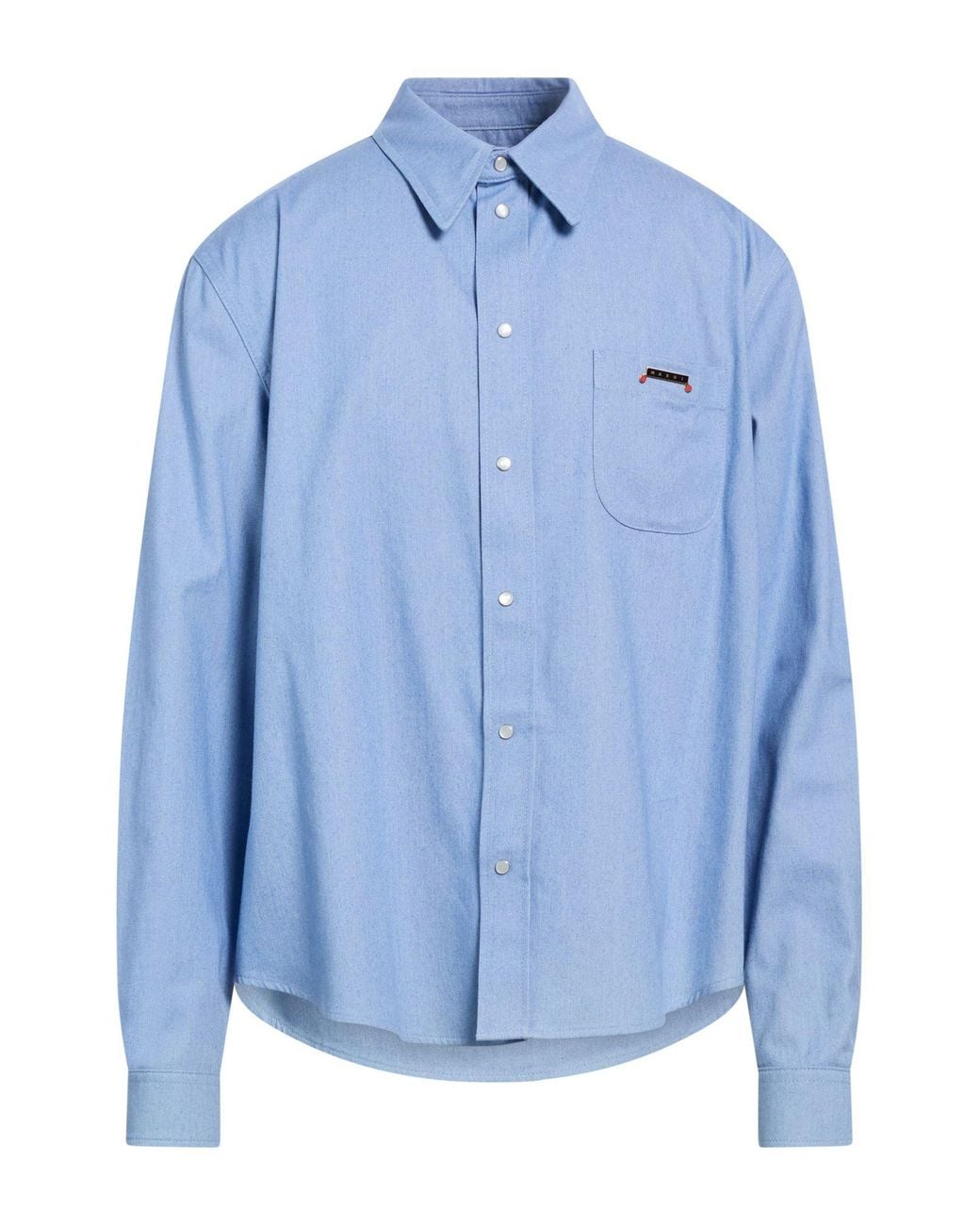 Marni Blue Light Denim Shirt Cotton for men