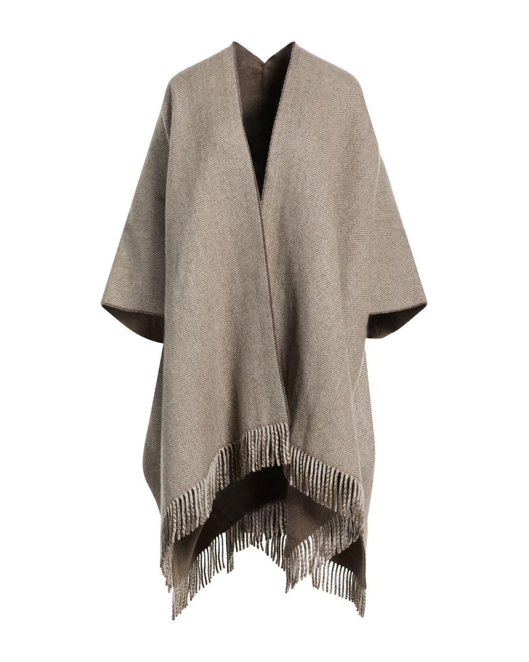 Brunello Cucinelli Natural Cape Cashmere, Viscose, Polyester