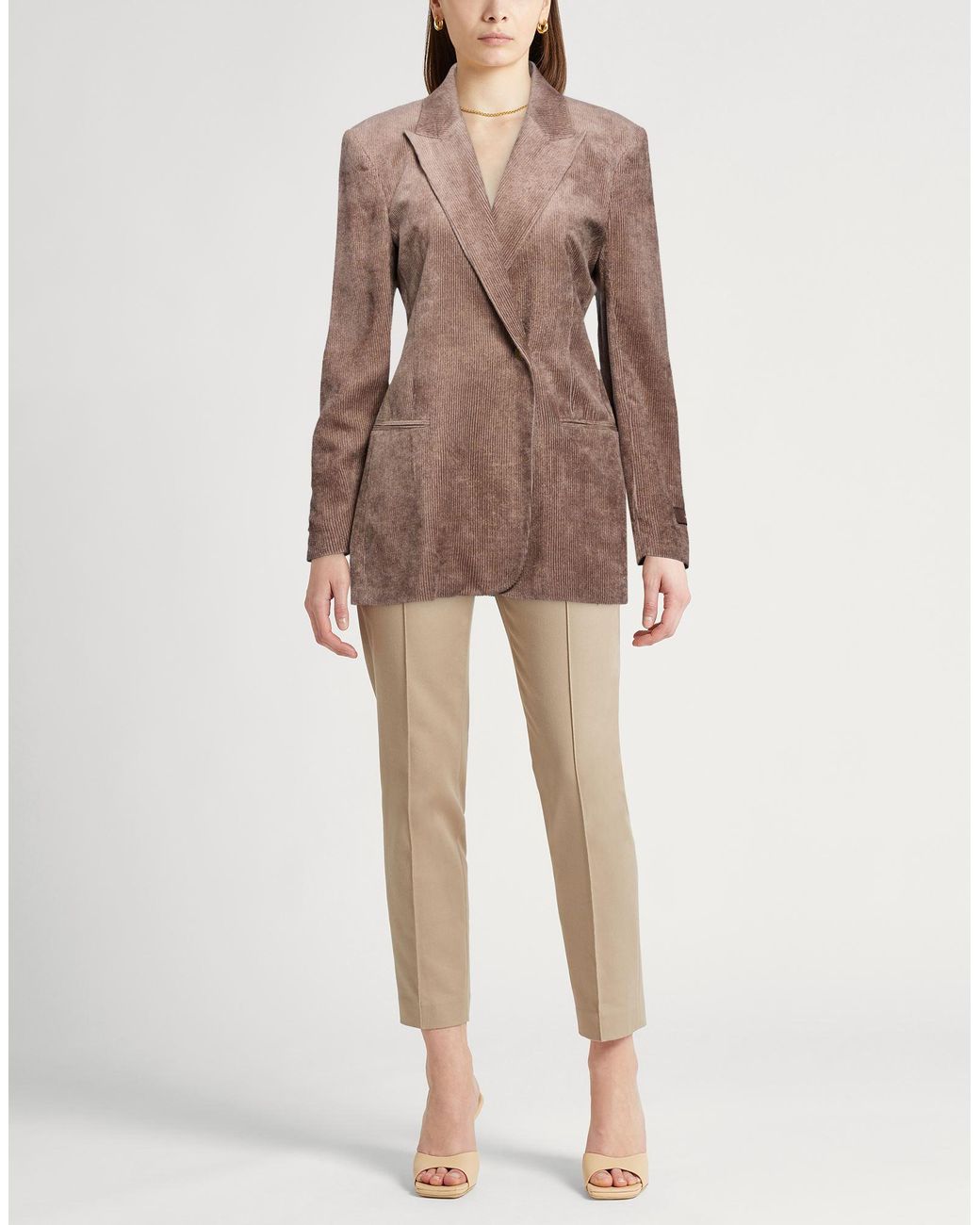 Alysi Brown Chocolat Blazer Viscose