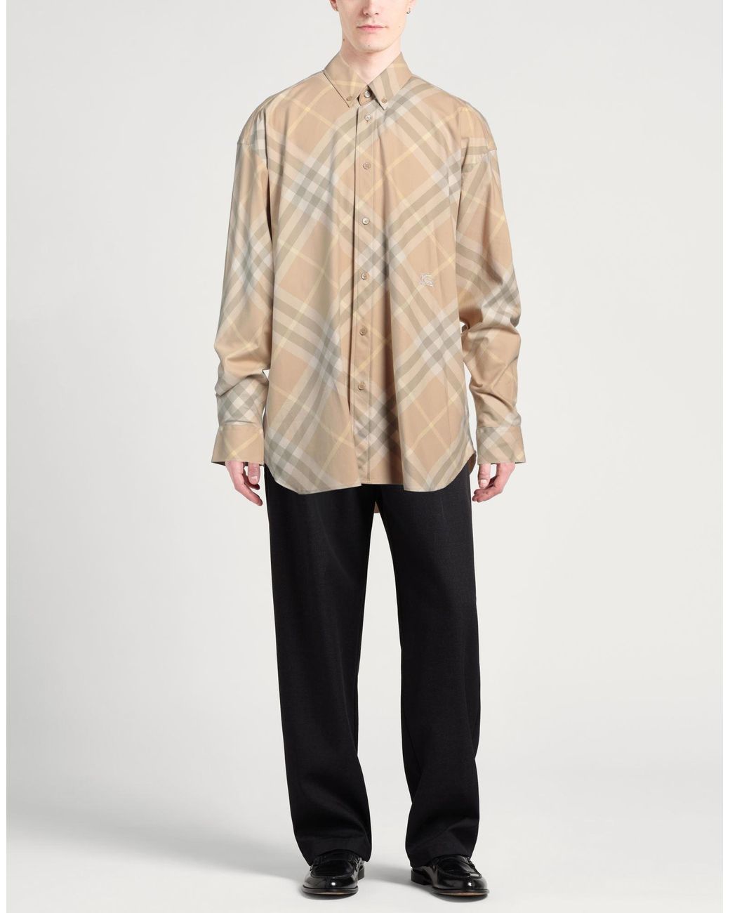 Burberry Natural Check Cotton Shirt for men