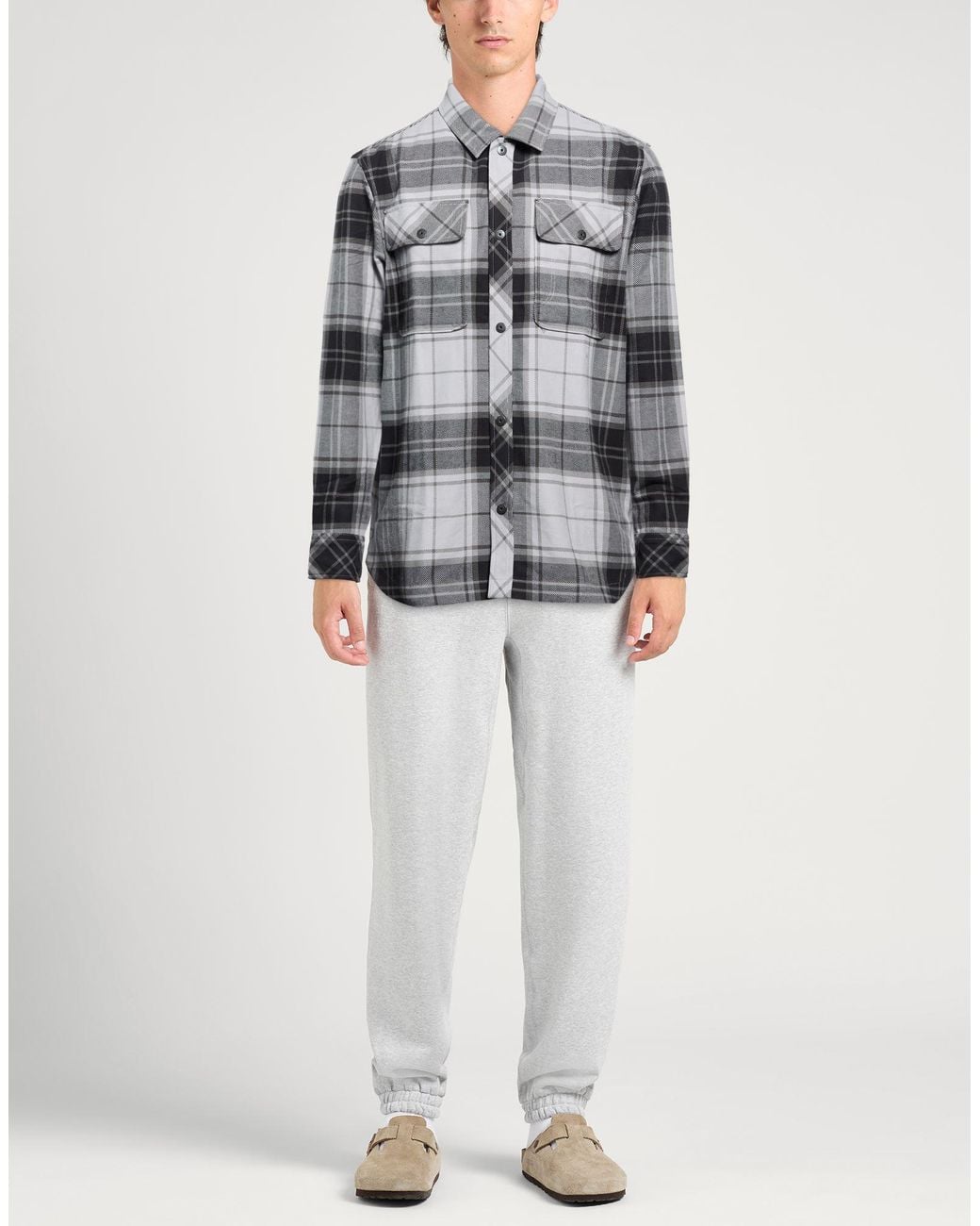 G-Star Gray Shirt Cotton, Recycled Polyamide for men