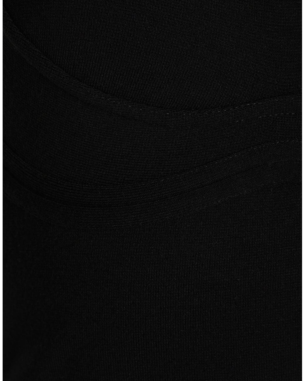 Mugler Black Bodysuit Viscose, Polyester