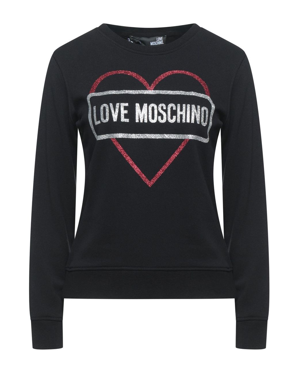 Love Moschino Fleece Sweatshirt in Black Lyst