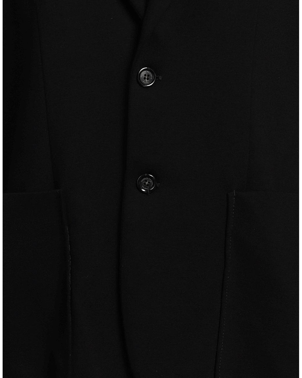 Paolo Pecora Black Blazer Viscose, Polyamide, Elastane for men