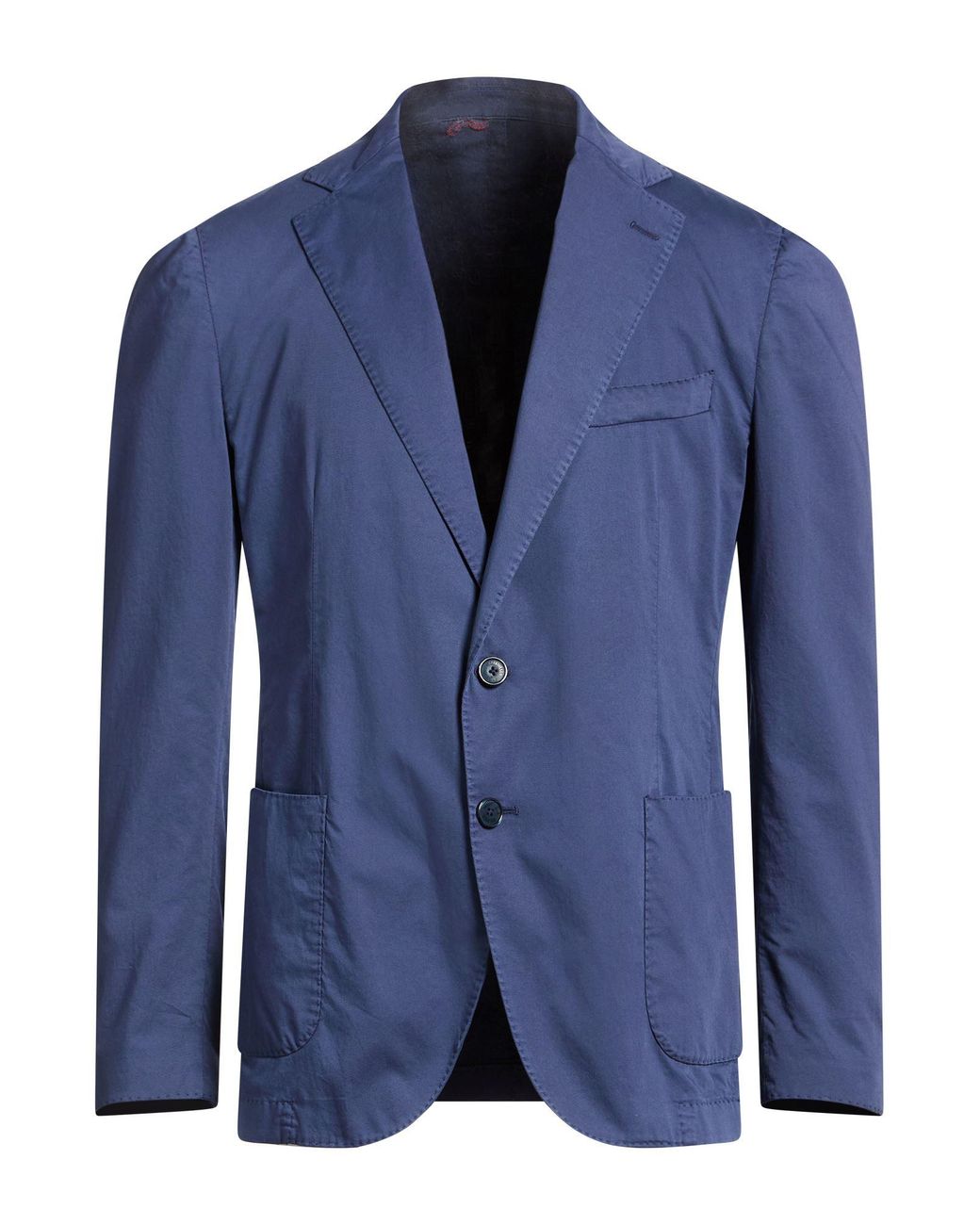 Santaniello Blue Blazer Cotton, Elastane for men