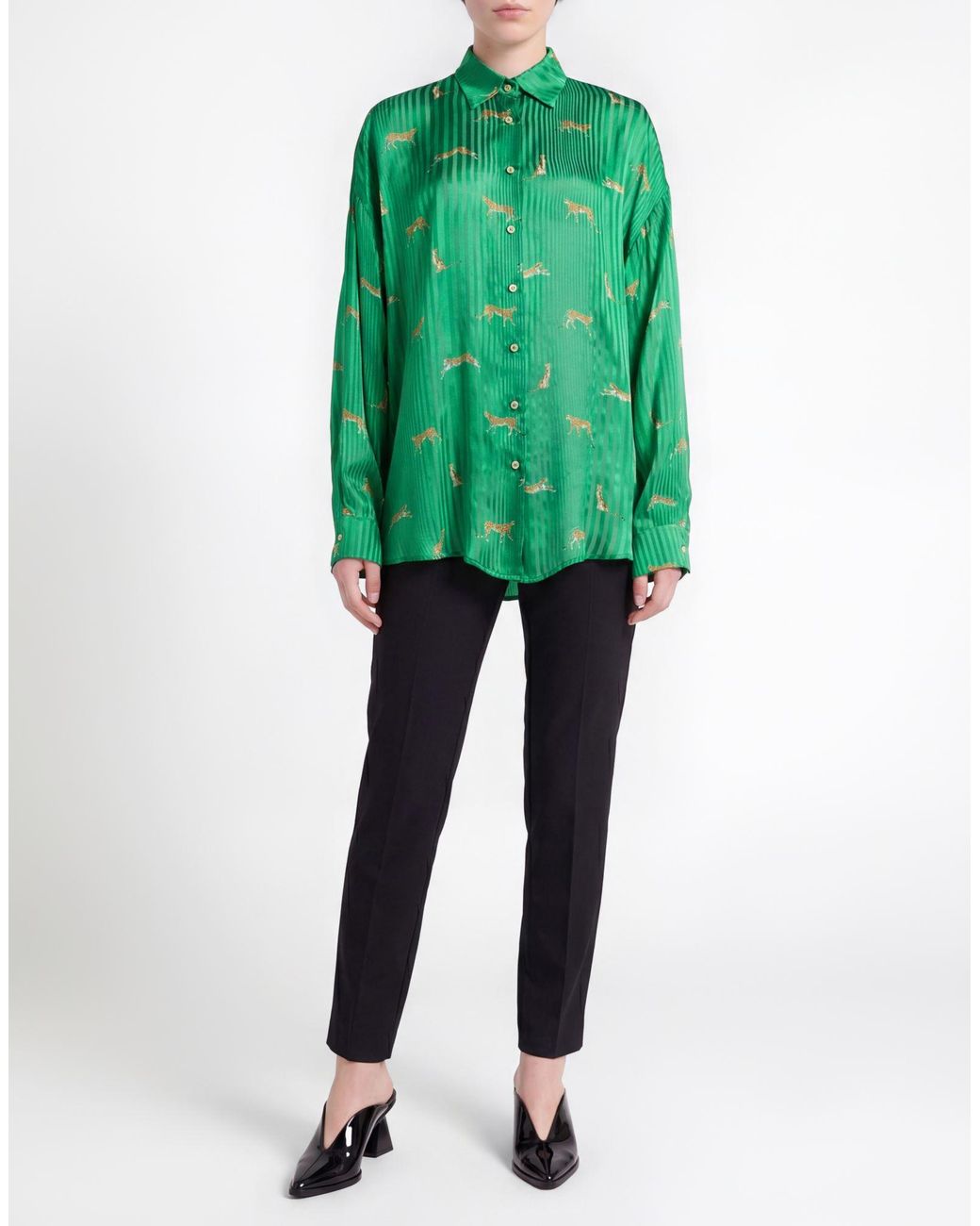 Ballantyne Green Shirt Silk