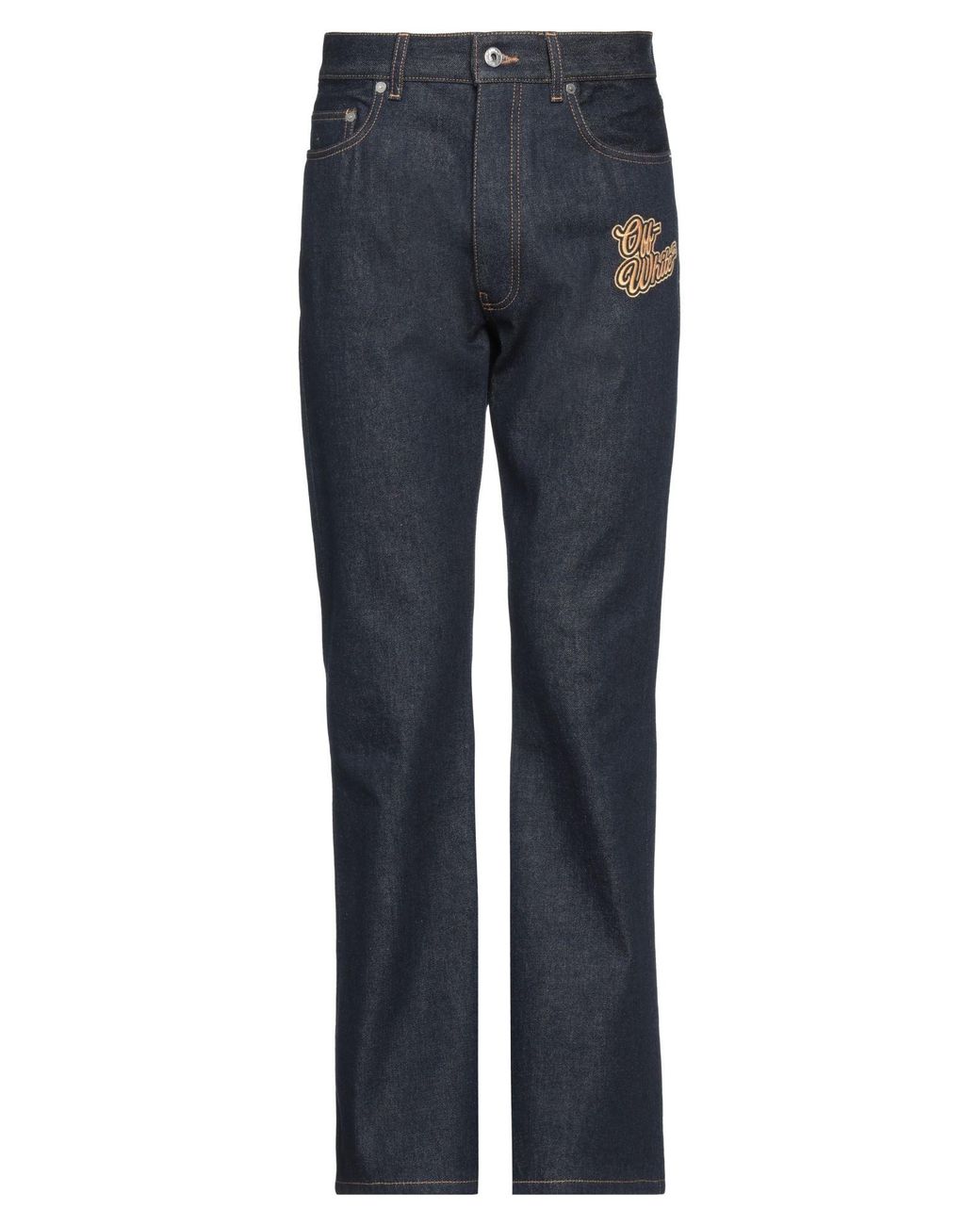 Off-White c/o Virgil Abloh Blue Jeans Cotton for men
