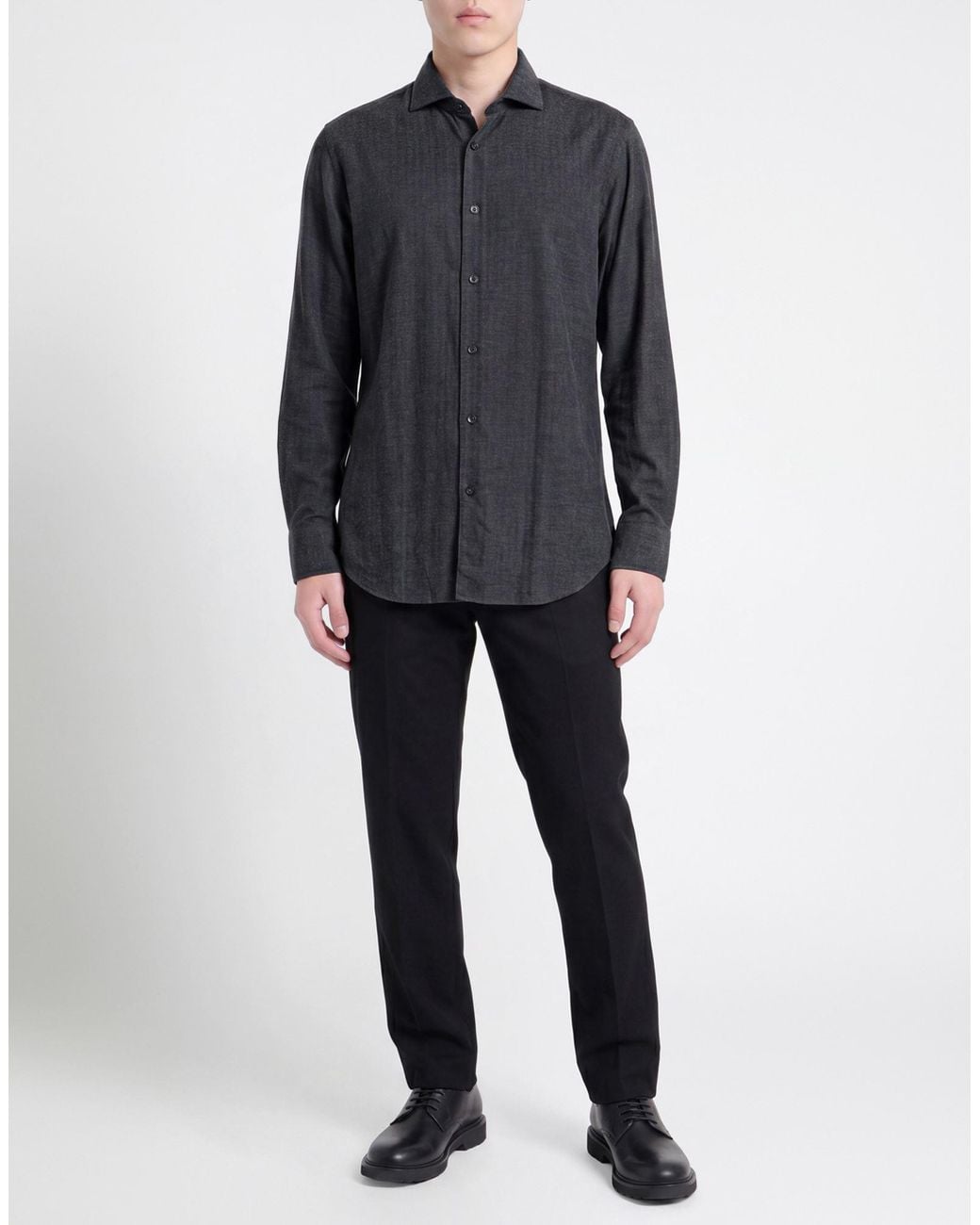 Xacus Blue Shirt Lyocell, Cotton, Wool for men