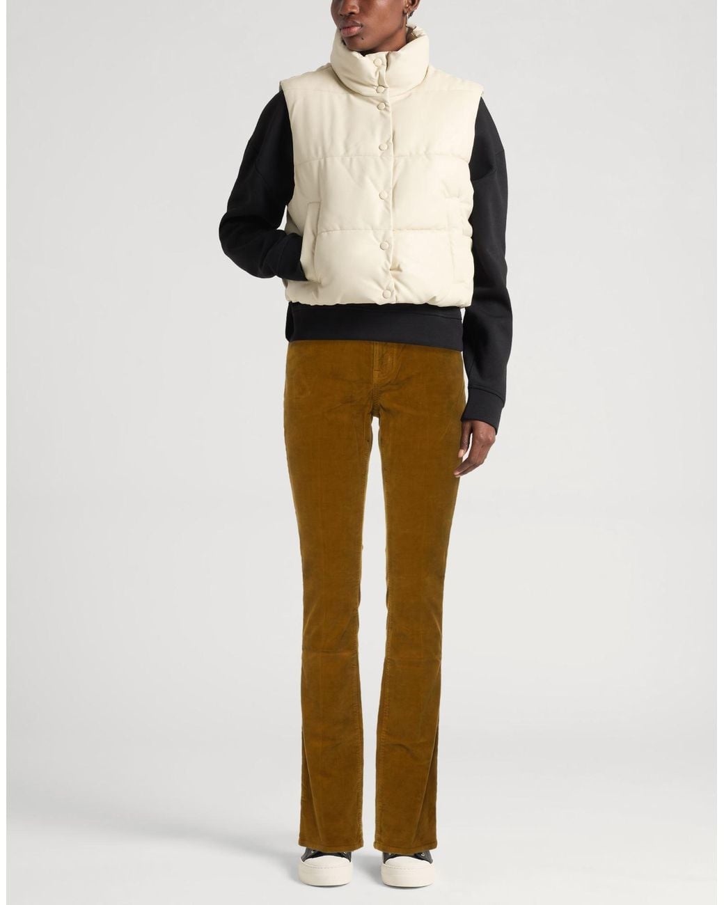Jacob Cohen Brown Mustard Pants Cotton, Elastane, Polyester