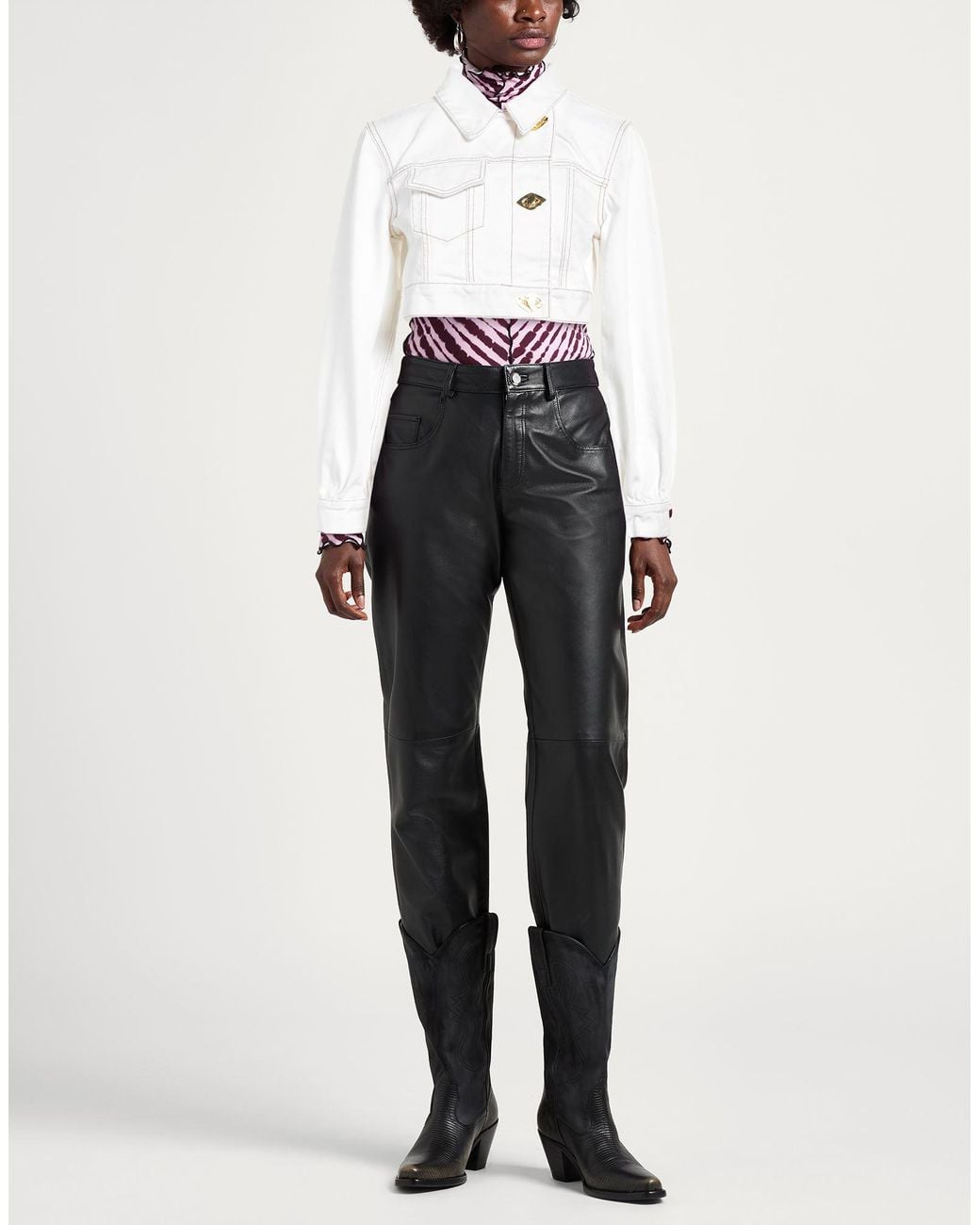 Ganni White Denim Outerwear