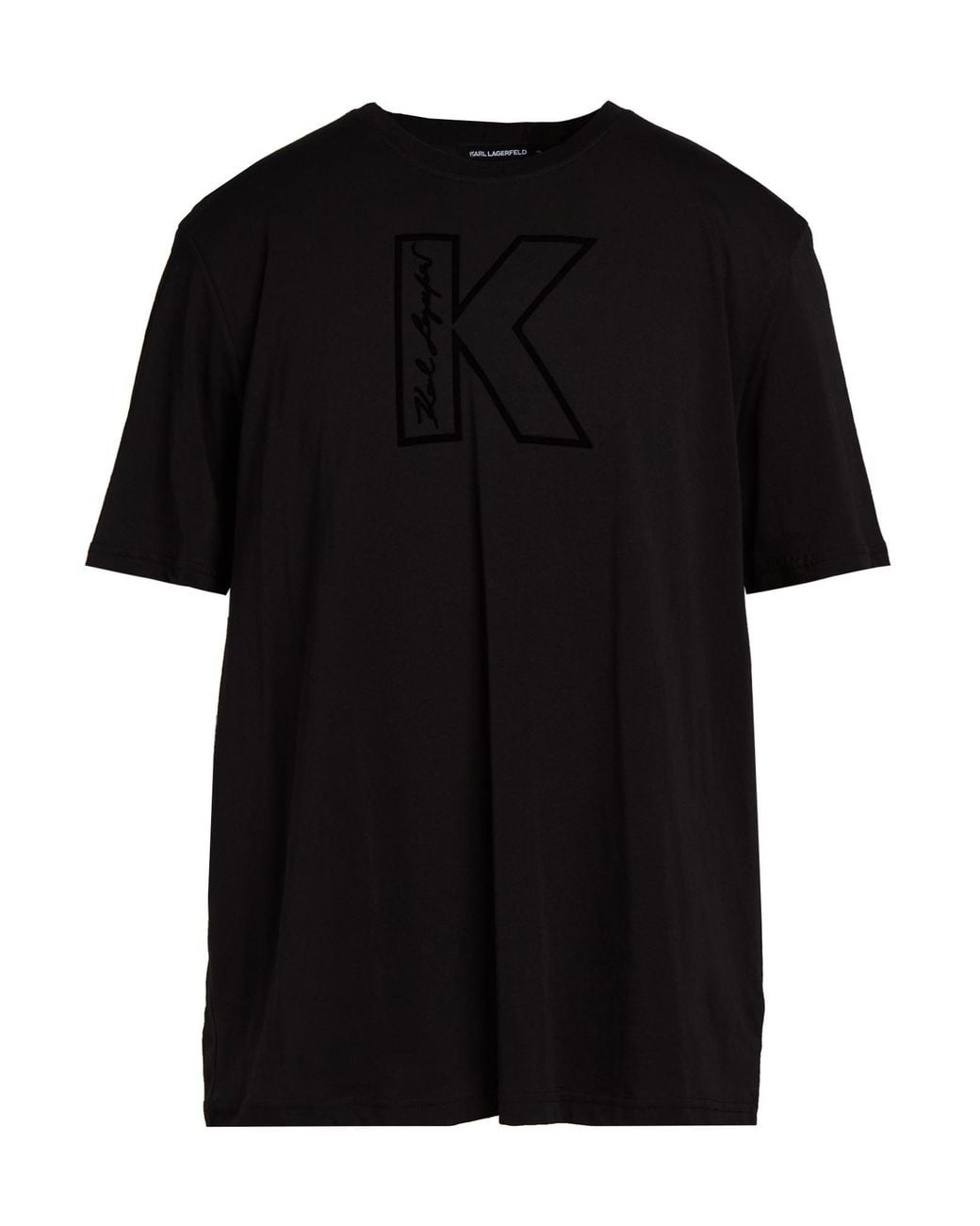 Karl Lagerfeld Black T-Shirt Organic Cotton for men