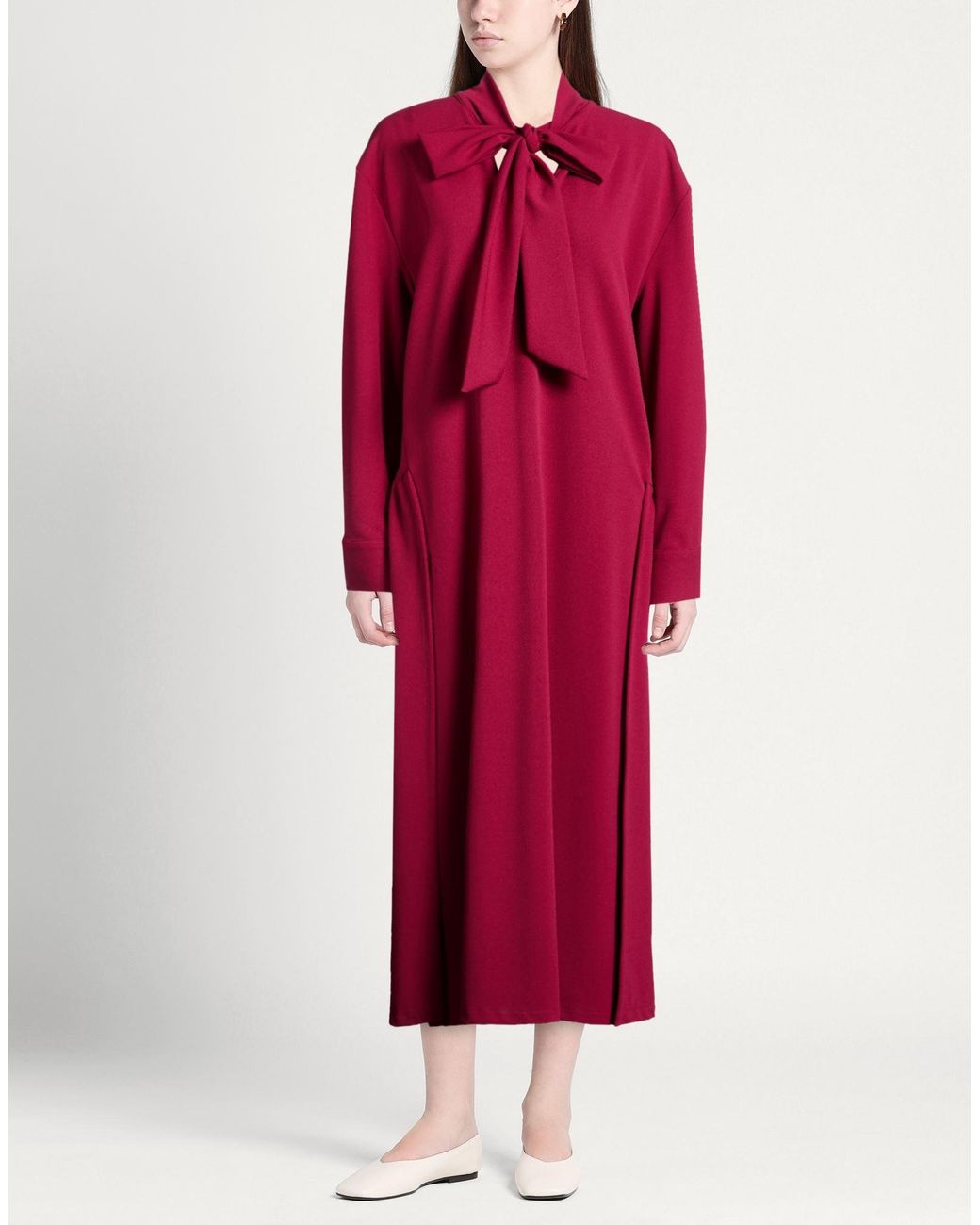 ViCOLO Red Maxi Dress Polyester, Elastane