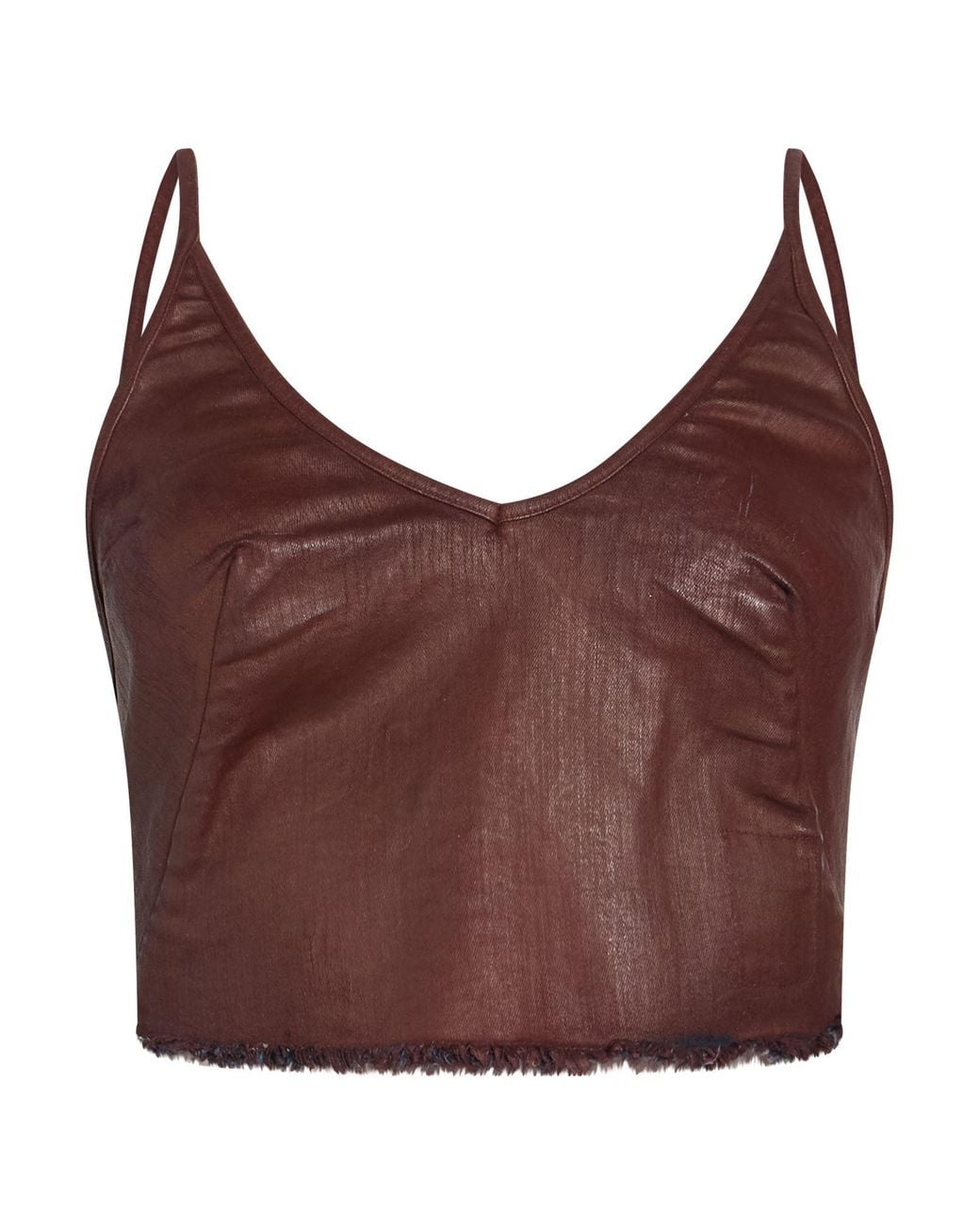 Rick Owens Purple Brick Top Cotton, Elastomultiester, Rubber