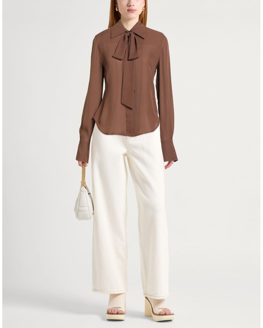 Camisa Equipment de color Brown