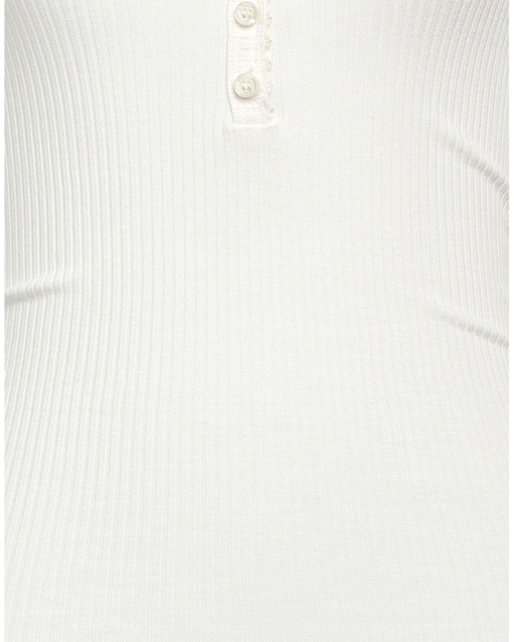 MSGM White T-Shirt Viscose, Elastane