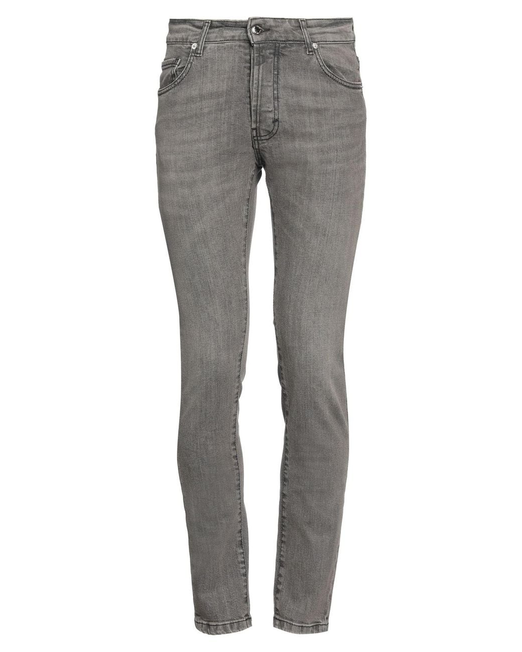 CoSTUME NATIONAL Gray Jeans Cotton, Elastane for men