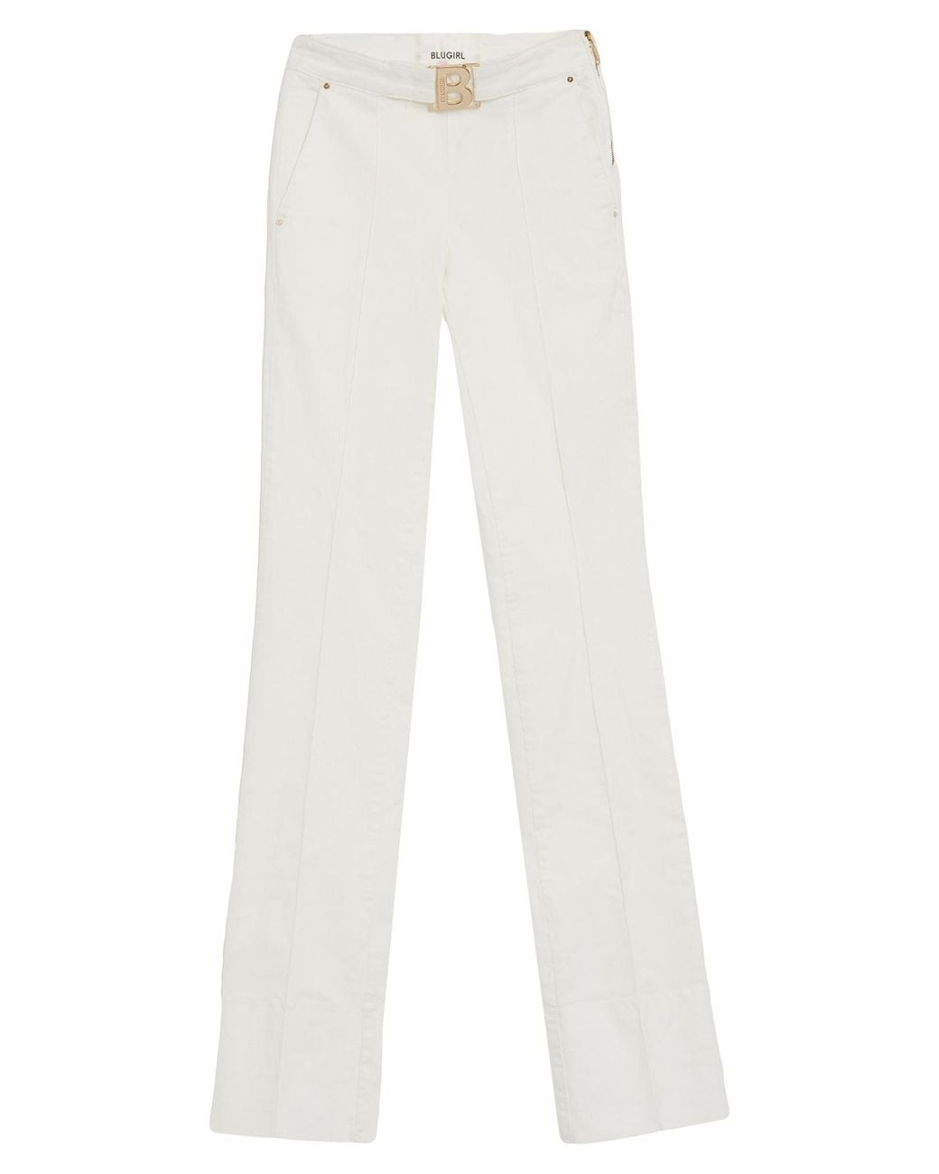 Blugirl Blumarine White Jeans Cotton, Elastane