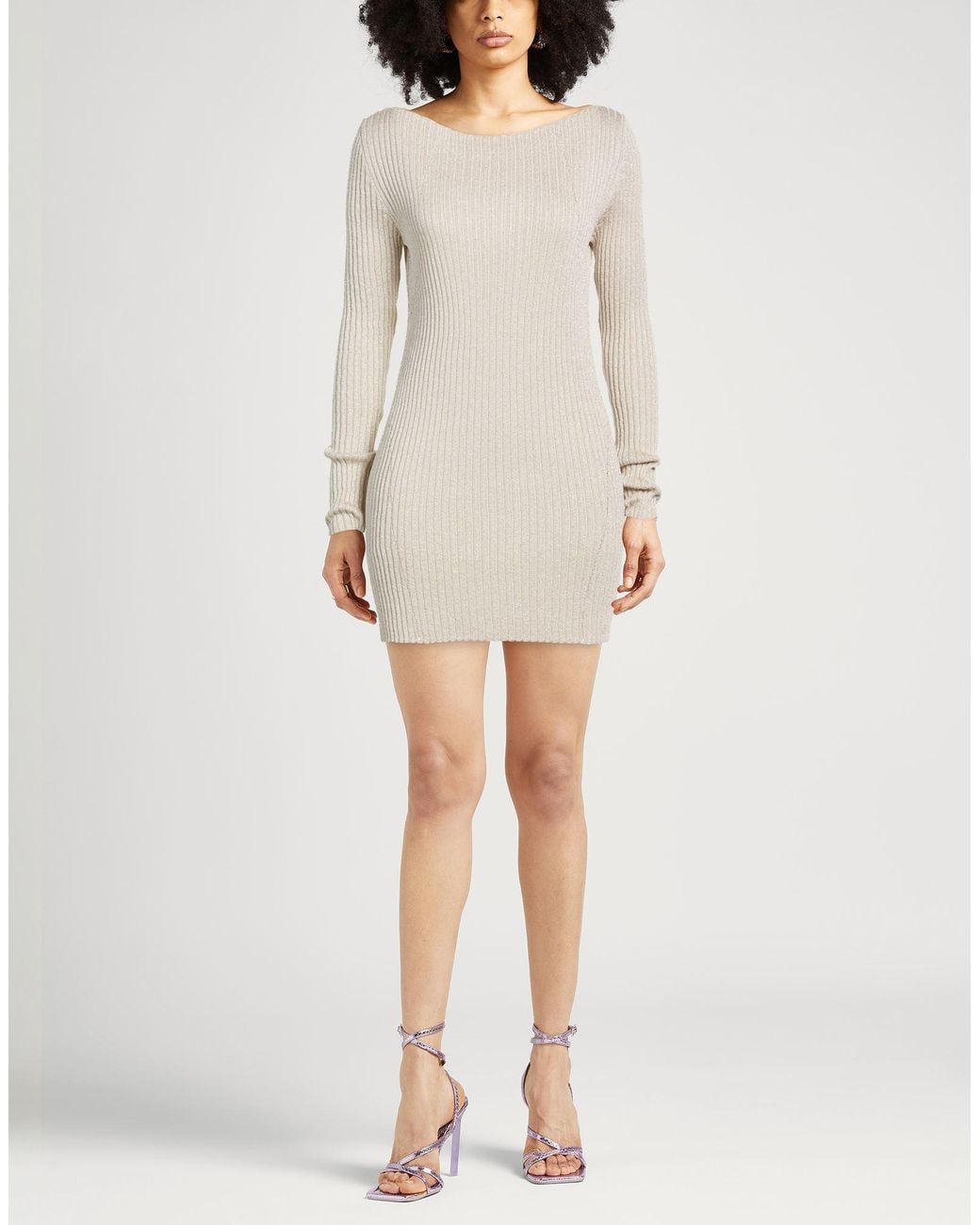 Laneus Natural Mini Dress