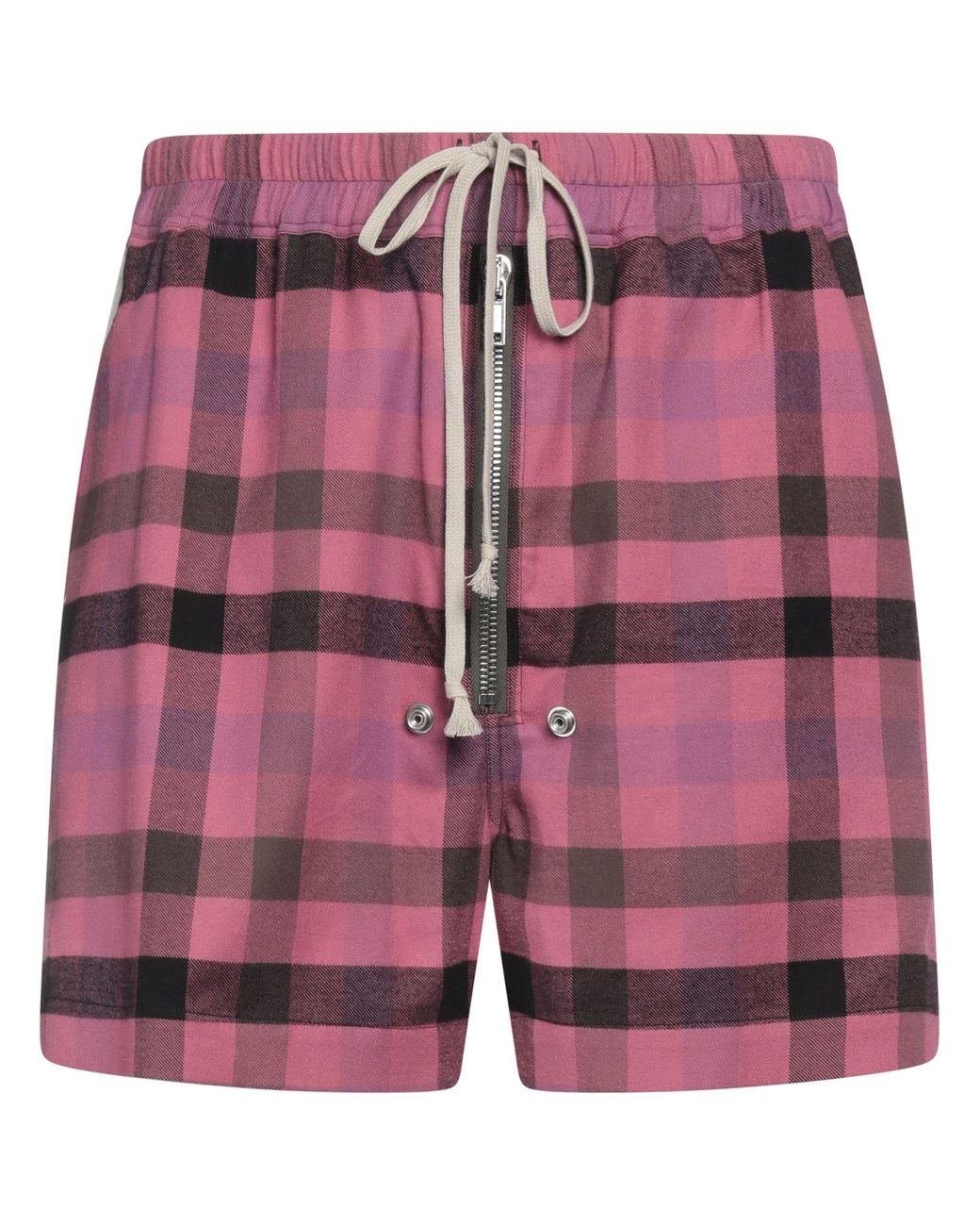 Rick Owens Red Mauve Shorts & Bermuda Shorts Cotton, Cupro for men