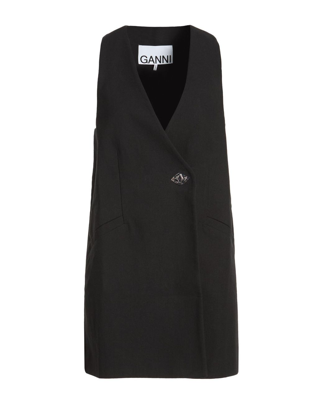 Ganni Black Waistcoat