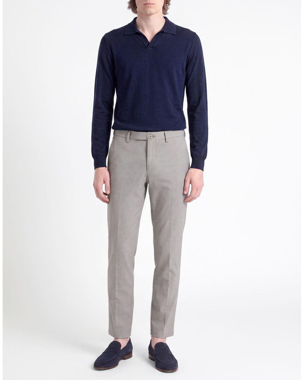 Drykorn Gray Light Pants Cotton, Polyester, Viscose, Elastane for men