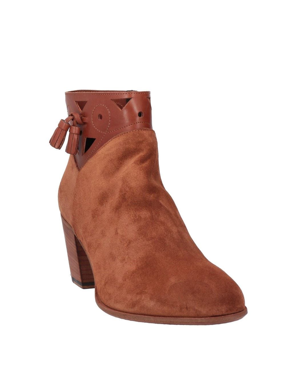 Pantanetti Brown Tan Ankle Boots Leather