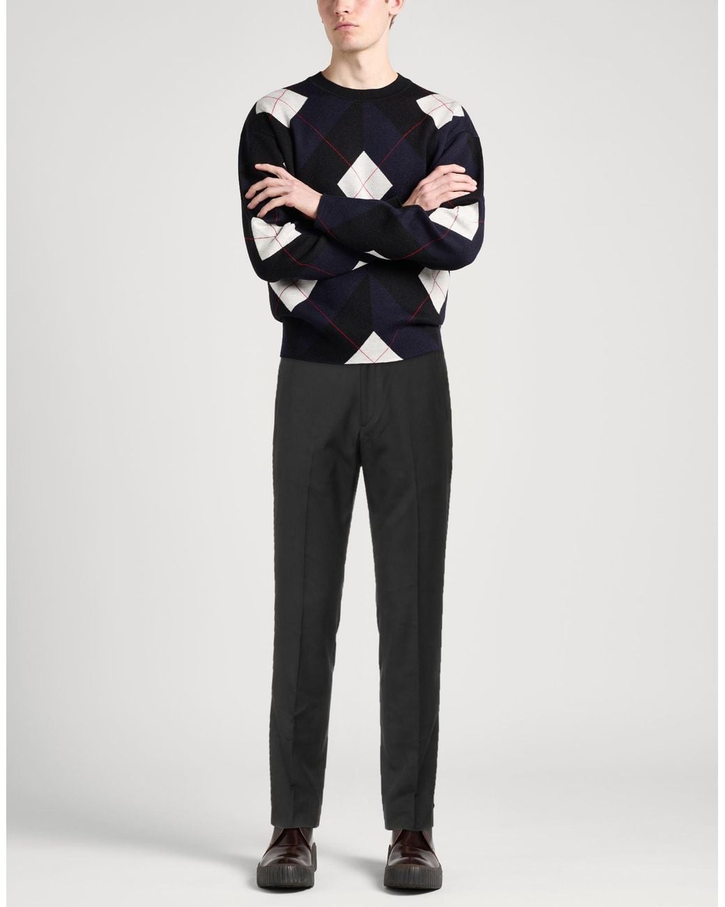 Incotex Gray Midnight Pants Wool, Polyester, Elastane for men