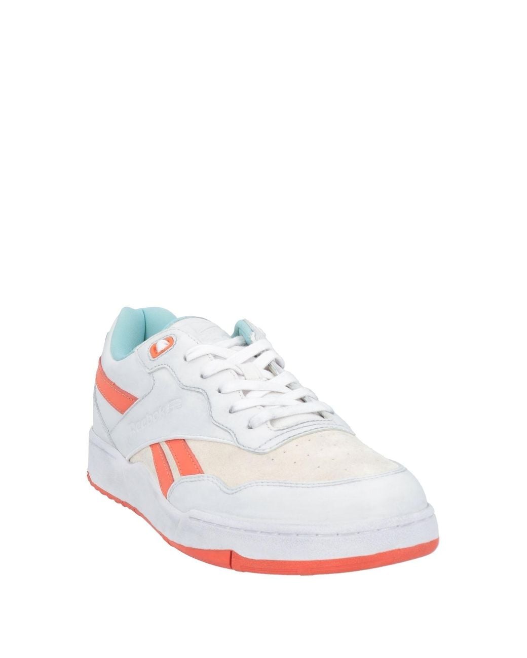 Reebok White Sneakers Leather, Textile Fibers for men