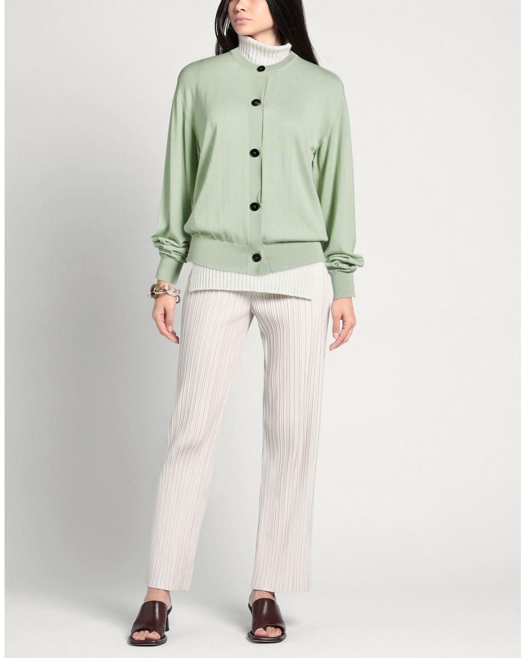 Jil Sander Green Cardigan
