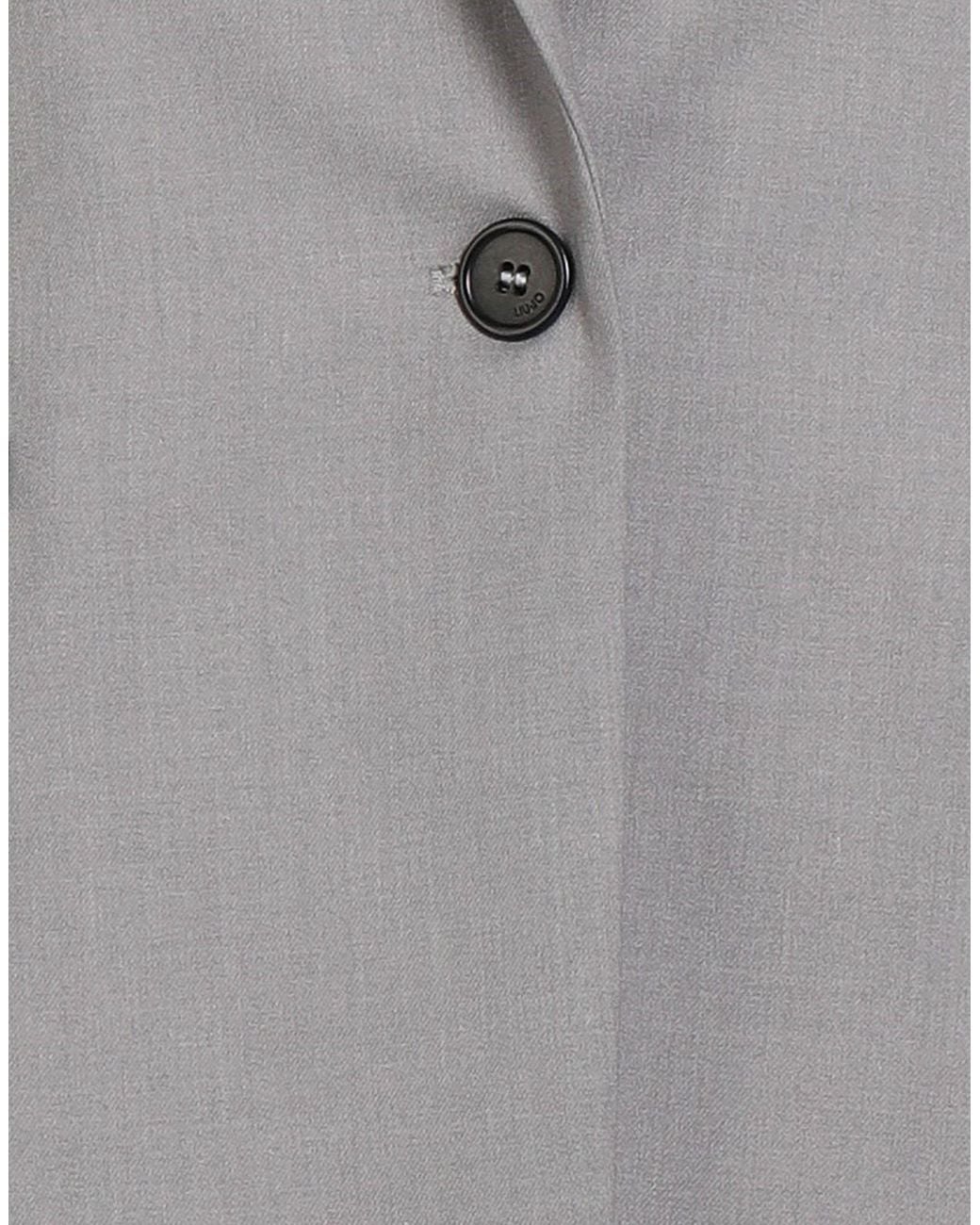 Liu Jo Gray Blazer Polyester, Viscose, Elastane
