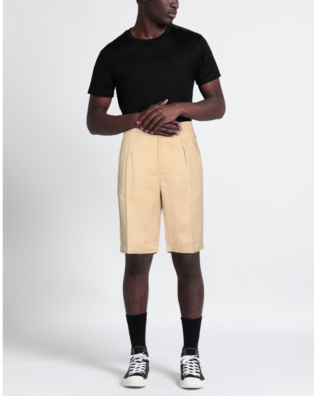 Patrizia Pepe Natural Shorts & Bermuda Shorts for men