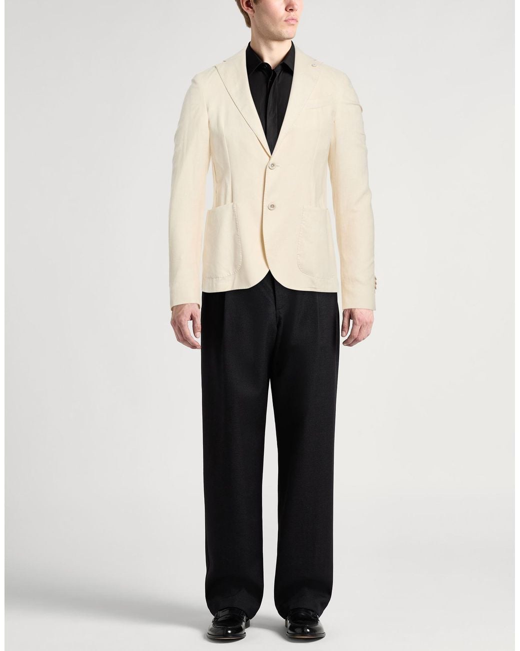 Barbati Natural Blazer Linen, Viscose for men
