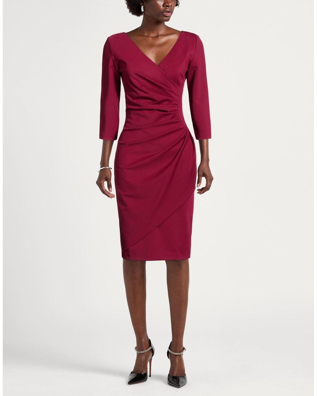 Rinascimento Red Midi Dresses
