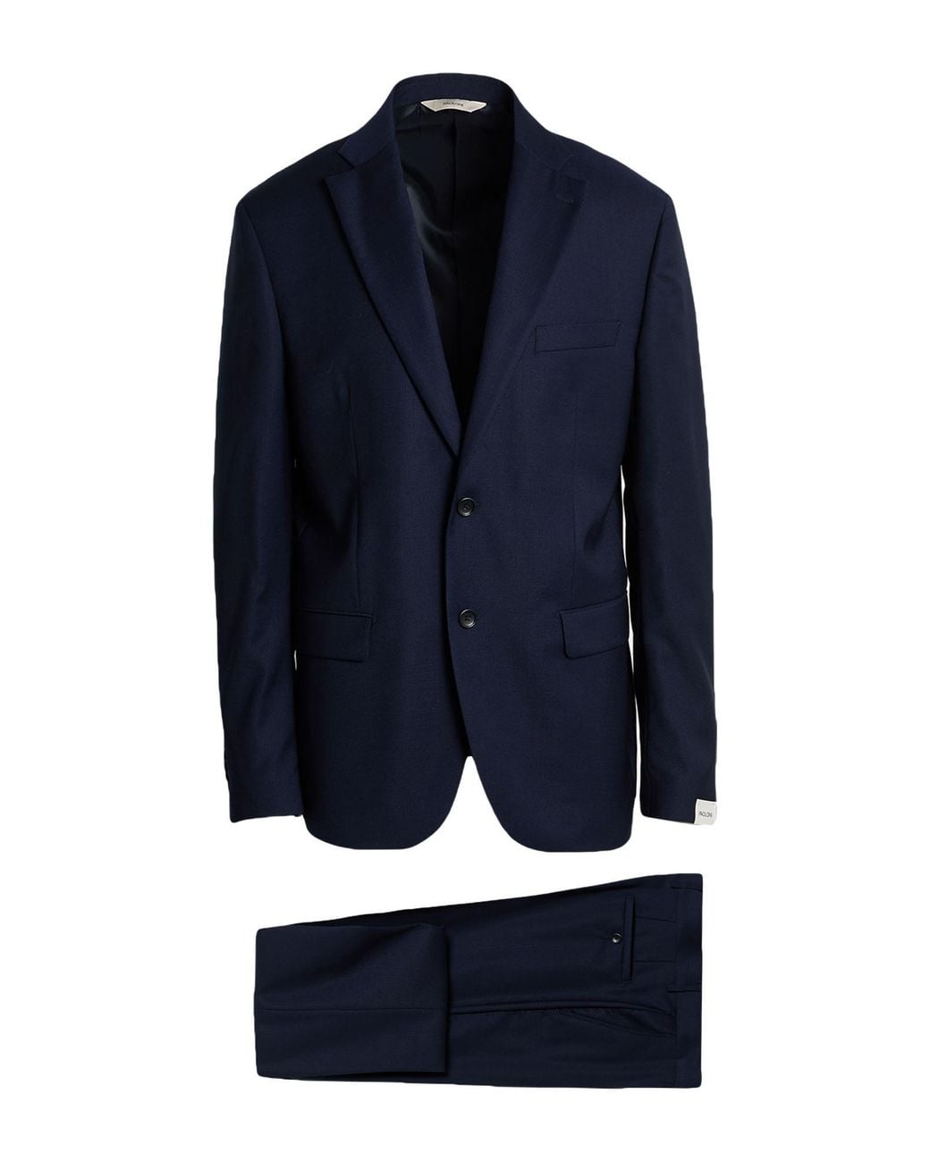 Paoloni Blue Suit Virgin Wool for men