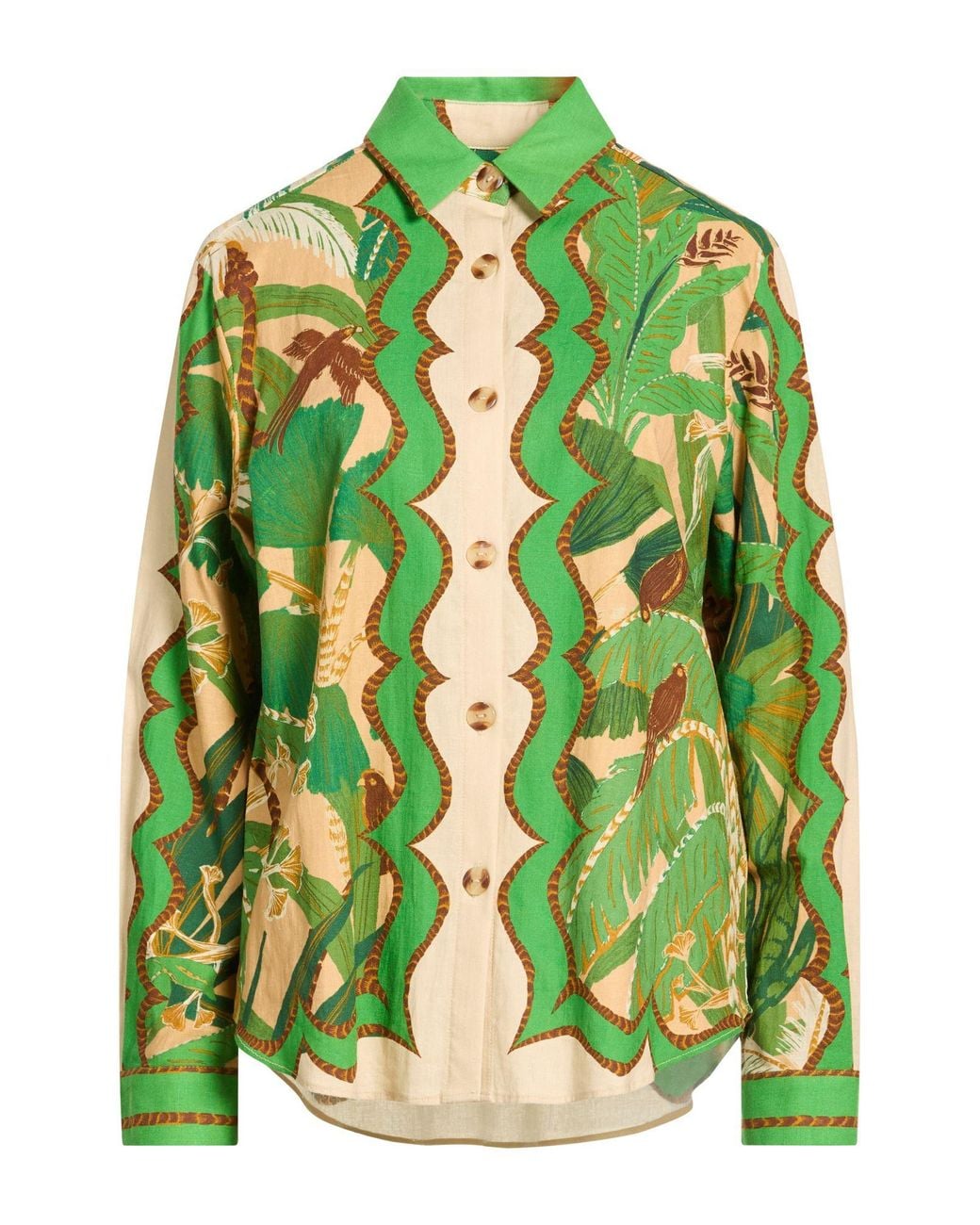 Farm Rio Green Shirts