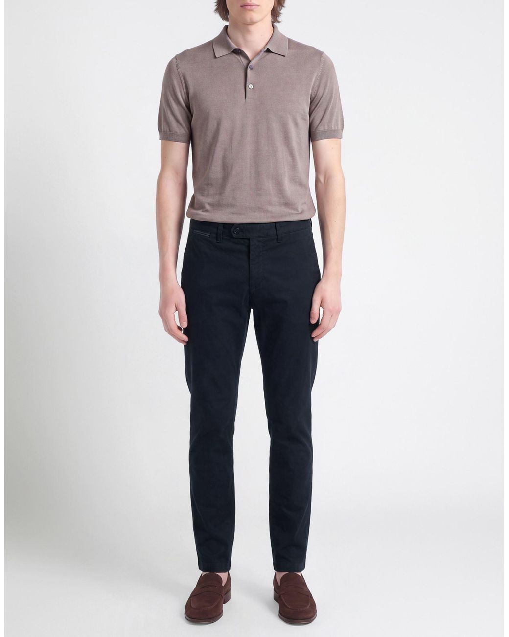 Eleventy Blue Pants Cotton, Elastane for men