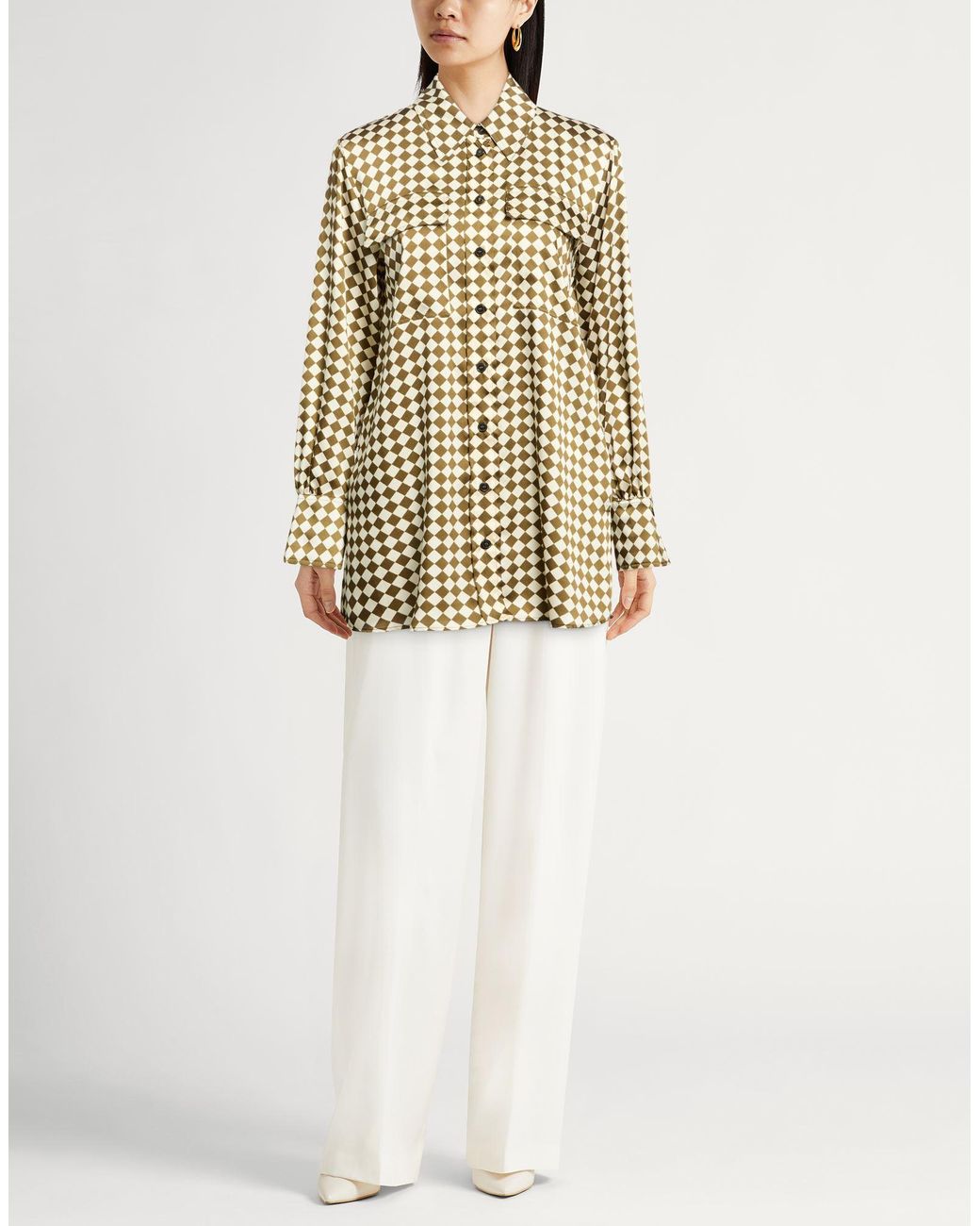 Marella Metallic Shirt Polyester