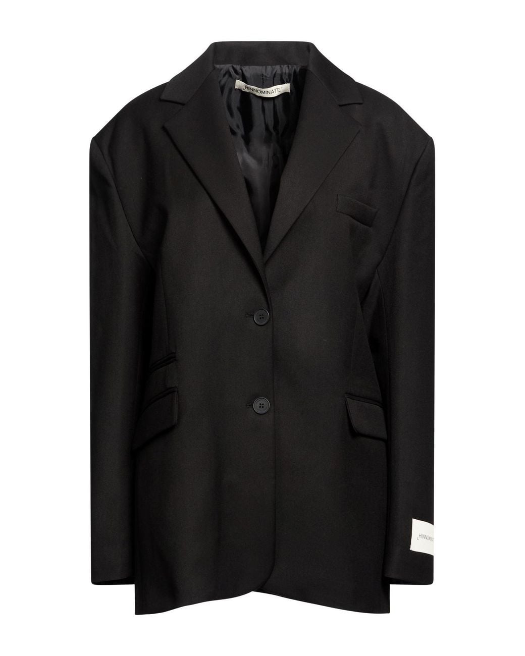 hinnominate Black Blazer Polyester, Viscose, Elastane