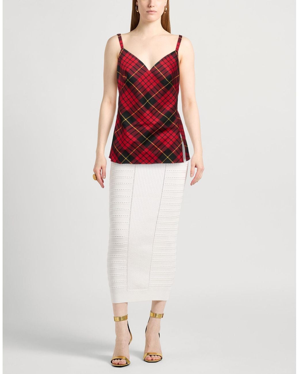 McQueen Red Top Wool