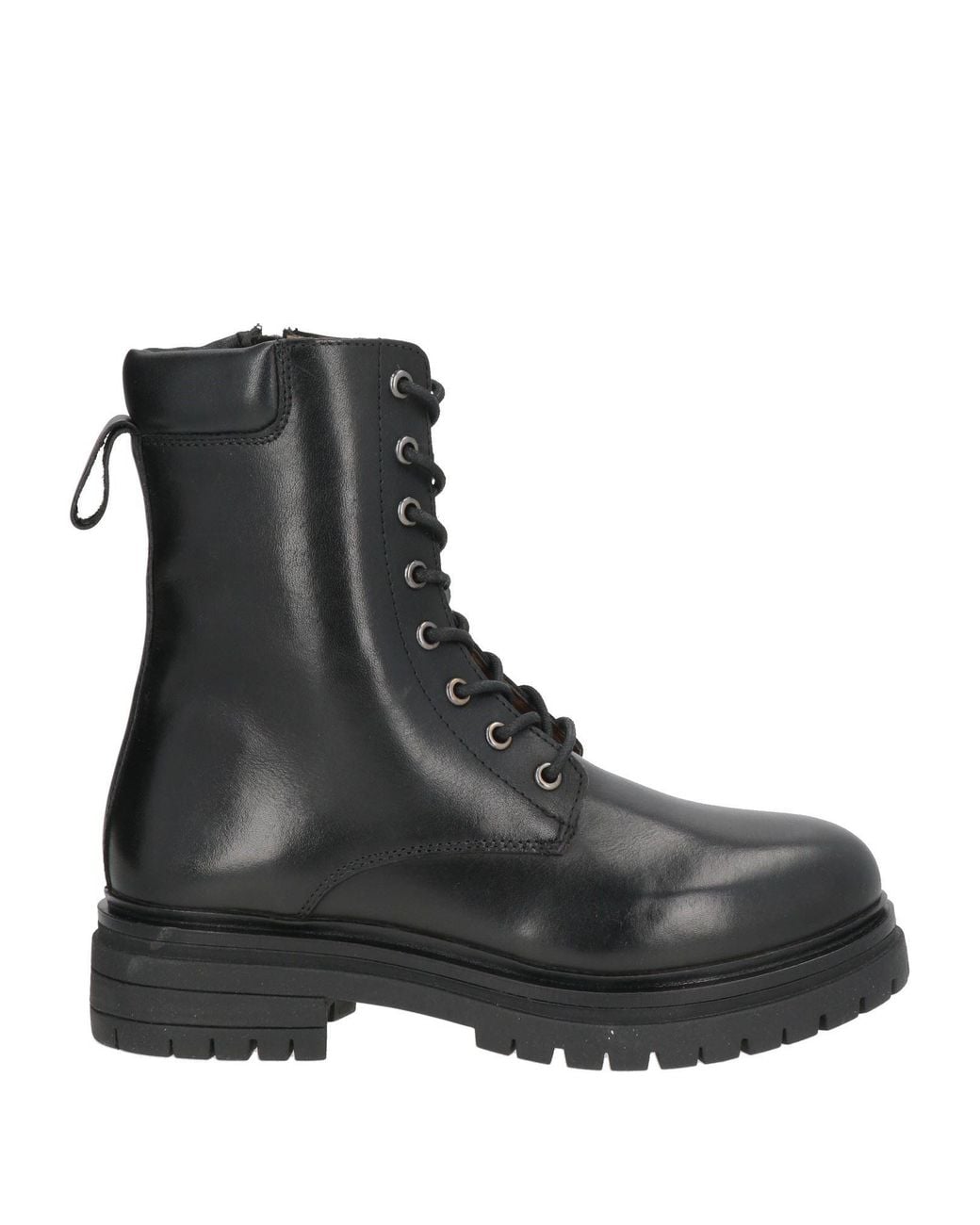 Emanuélle Vee Black Ankle Boots Cow Leather