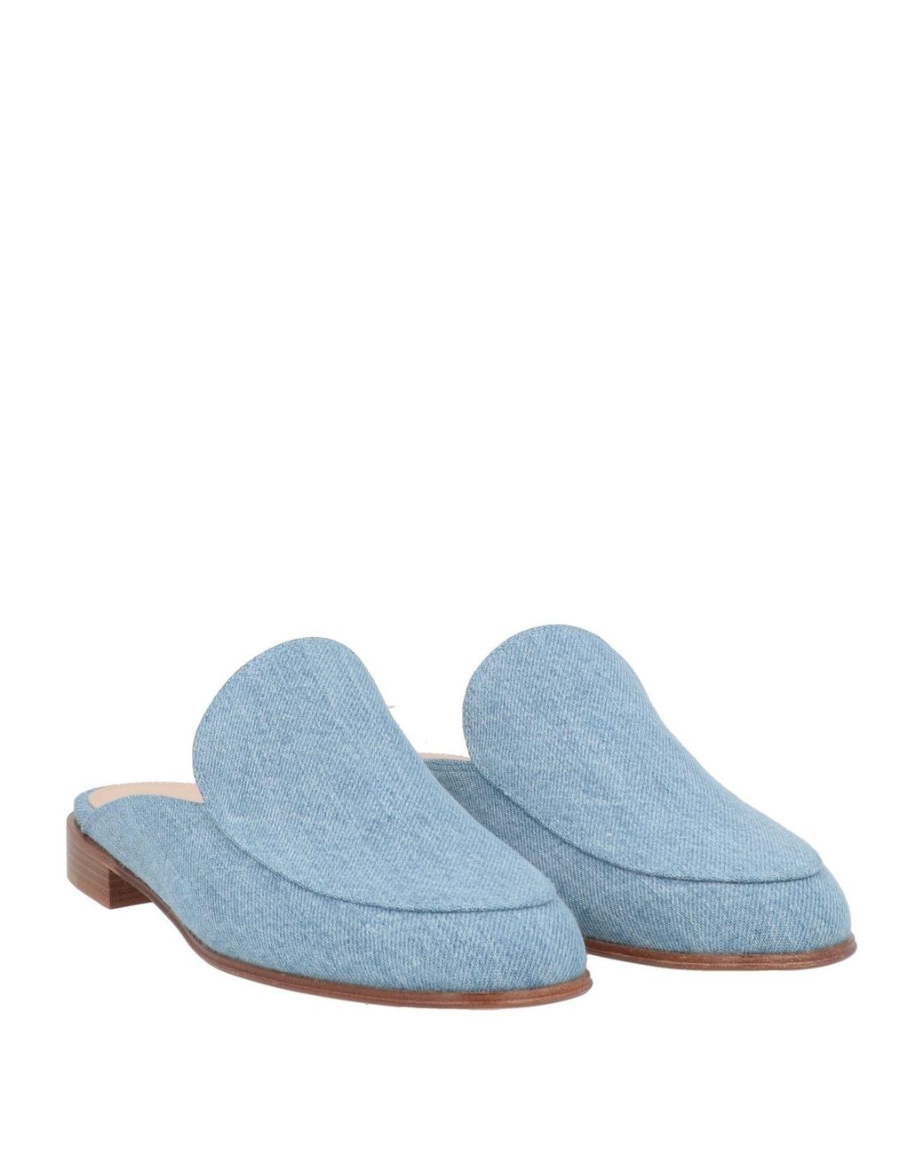Gianvito Rossi Blue Mules & Clogs